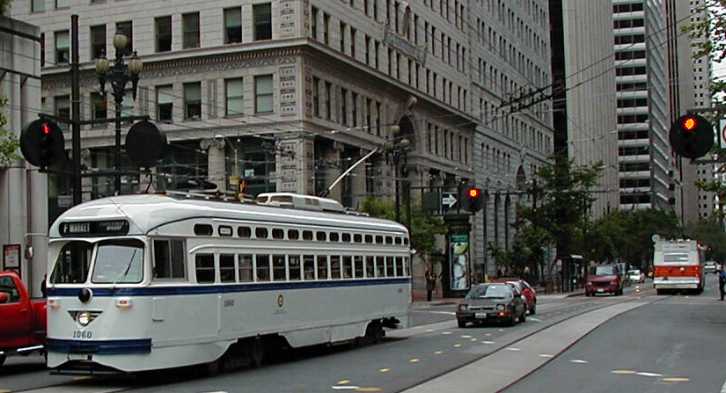 San Francisco MUNI PCC Newark streetcar 1060